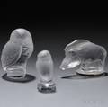 Three Lalique Animal Figurals
