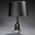 Art Deco Cast Metal Table Lamp