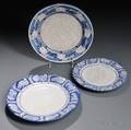 Three Dedham Pottery Plates