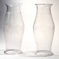 Pair of Cut Glass Hurricane Shades