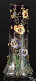 Moser amethyst glass vase