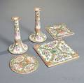 Group of Rose Medallion Porcelain Table Items
