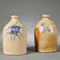Two Cobaltdecorated Stoneware Jugs