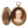 Attributed to Moses B Russell act MassachusettsNew Hampshire 18091884 Portrait Miniature of Garrie