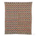 Overshot Cotton and Wool Woven Coverlet