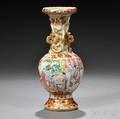Rose Medallion Chinese Export Porcelain Vase