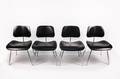 Set of 4 Black Eames for Herman Miller DCM Chairs
