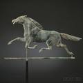 Molded Copper and Cast Zinc Running Horse Weathervane