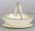 Wedgwood Queens Ware Egg Basket and Stand