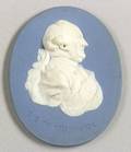 Wedgwood Solid Blue Jasper Portrait Medallion of Prince Ferdinand