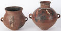 Two preColumbian redware ollas retaining old red