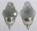 Pair of English Pewter Wall Pockets