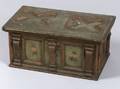 Swiss Polychrome Painted Pine Small Trunk