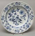 Twentyone Meissen Porcelain Blue Onion Rimmed Soup Plates