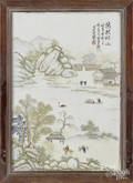 Chinese painted porcelain plaque