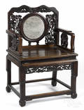 Chinese hardwood armchair