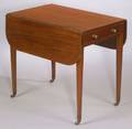 George III Crossbanded and StringInlaid Mahogany SingleDrawer Pembroke Table
