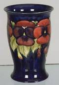 Moorcroft Pansy Design Vase