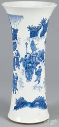 Large Chinese blue and white porcelain vase