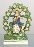 Staffordshire Bocagetype Figure of a Woman