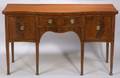 George III Rosewood Crossbanded and StringInlaid Serpentinefronted Sideboard