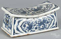 Chinese blue and white porcelain pillow