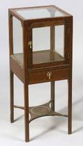 Victorian Rosewood Crossbanded Mahogany SingleDrawer Small Vitrine Table