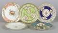 Five Sevres Porcelain Plates
