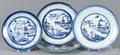 Four Chinese export porcelain Canton plates