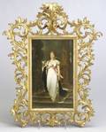 Painted Porcelain Plaque of Princess Louise