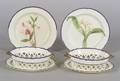 Four Enamel Decorated Wilson Creamware Items