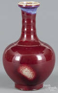 Chinese sang de beouf bottle vase