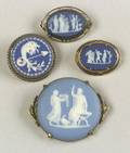 Four Wedgwood Jasper Brooches