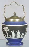 Wedgwood ThreeColor Jasper Dip Biscuit Jar