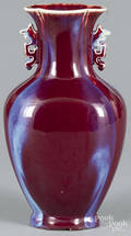 Chinese flamb glaze vase