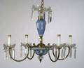 Wedgwood Light Blue Jasper Dip FourLight Chandelier