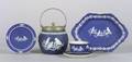 Six Wedgwood Dark Blue Jasper Dip Items