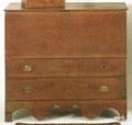 New England Queen Anne pine blanket chest ca 1760