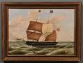 American School 19th Century Portrait of the American Brig WISSAHICKON