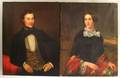 American School 19th Century Two Ancestral Portraits