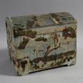 Wallpapercovered Wooden Dometop Box