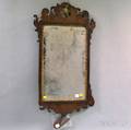 Chippendale Mahogany Veneer Parcelgilt Scrollframe Mirror