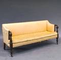 Classical Carved Mahogany Sofa