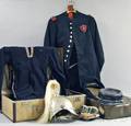 Group of Military Uniforms and Accessories