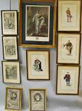 Ten Framed Engravings of Mostly Royal Court Figures