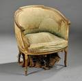 Louis XVIstyle Giltwood Bergere