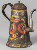 Toleware coffee pot