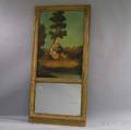 French Carved Trumeau Mirror