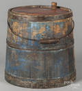 Painted pine firkin