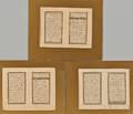 Three Bifolium Manuscripts